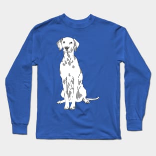 Cherry the Dalmation - Black Long Sleeve T-Shirt